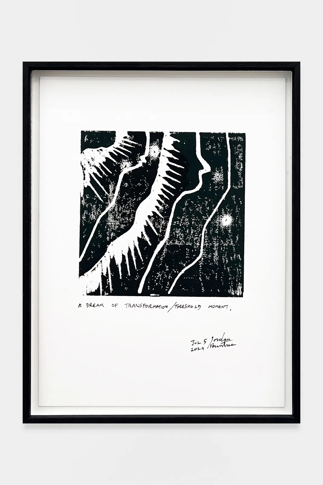 Jordan Rountree, A dream of transformation/Threshold moment, 2024