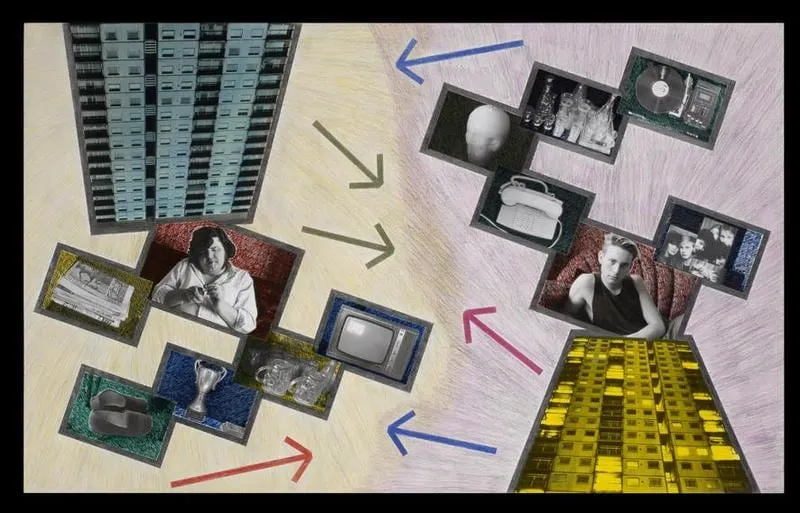 Stephen Willats, Tower Block Drawing No.5, 1984