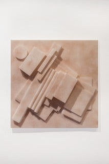 Isabelle Cornaro, Homonymes III (#6, brown spray), 2015