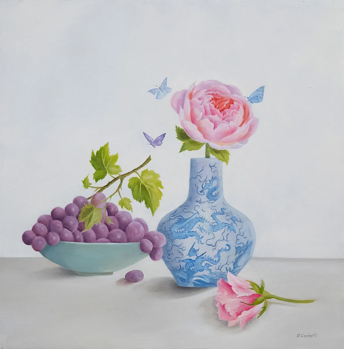 Ruth Corbett, Roses and grapevine