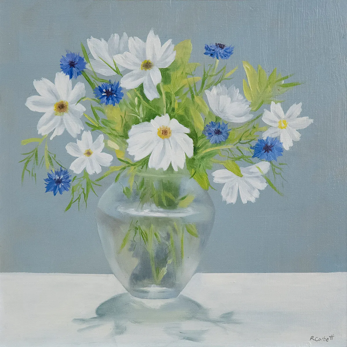 Ruth Corbett, Cosmos and forget me nots
