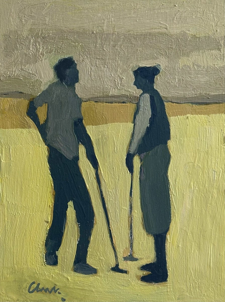 Michael Clark PAI RSW RGI, On the Himalayas Putting Green