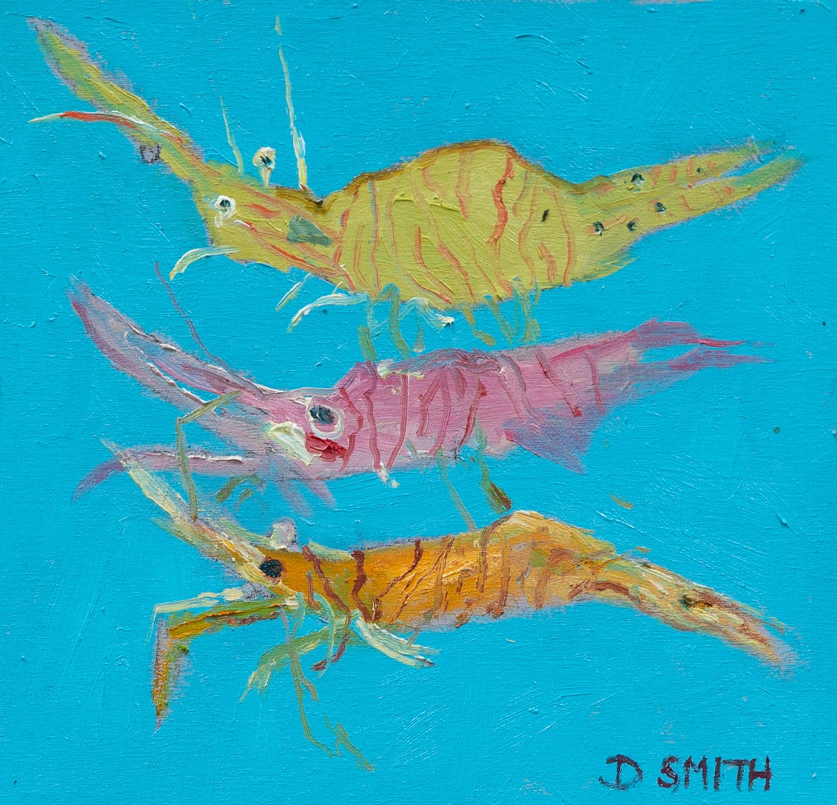 David Smith RSW, 3 Shrimps