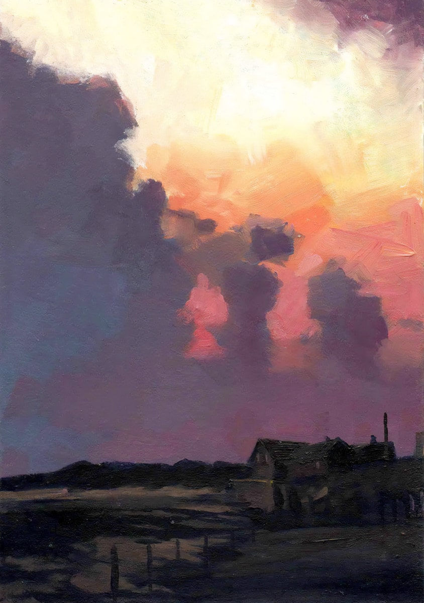 Alistair Little, Sunset (Cruden Bay)