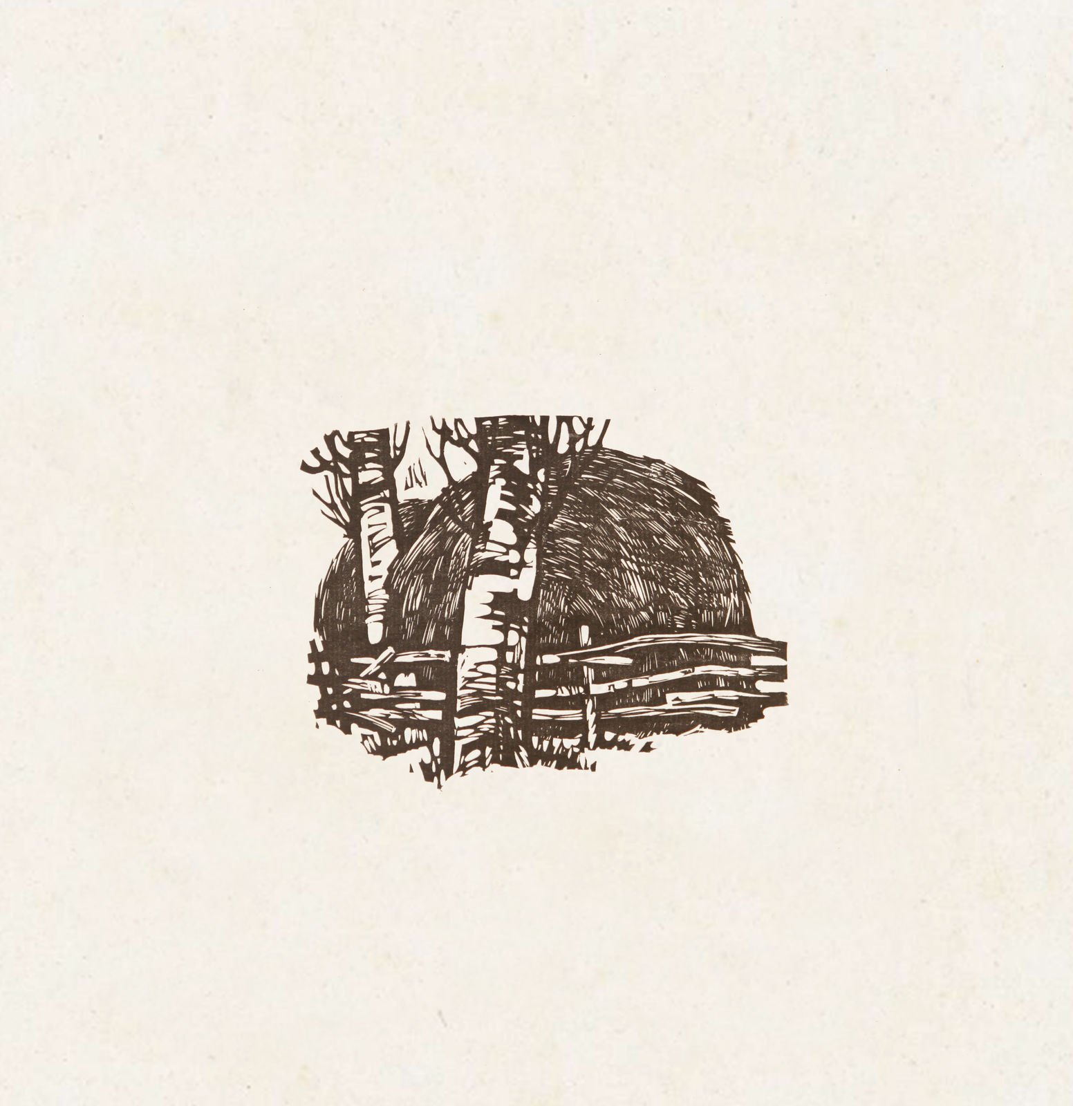 Xu Bing 徐冰, Corner of A Farm 牧场一角, 1979