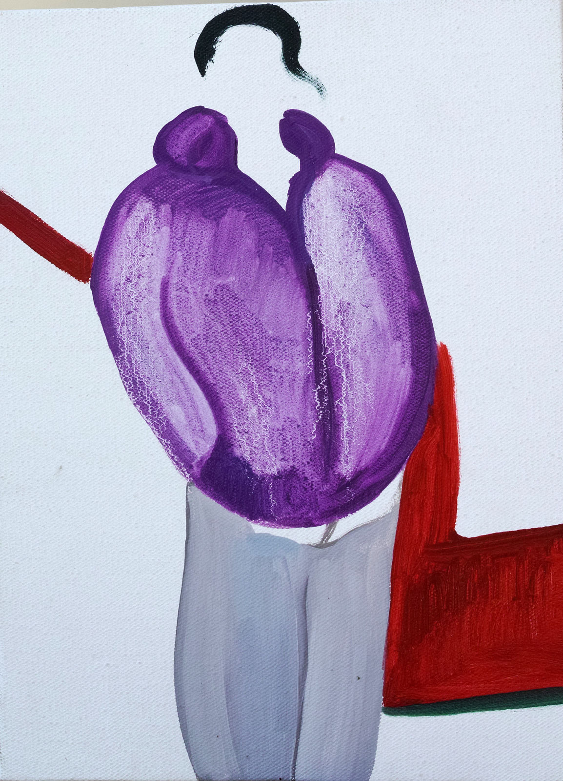 Zheng Haozhong 郑皓中, Woman In Purple 紫色的女人, 2015