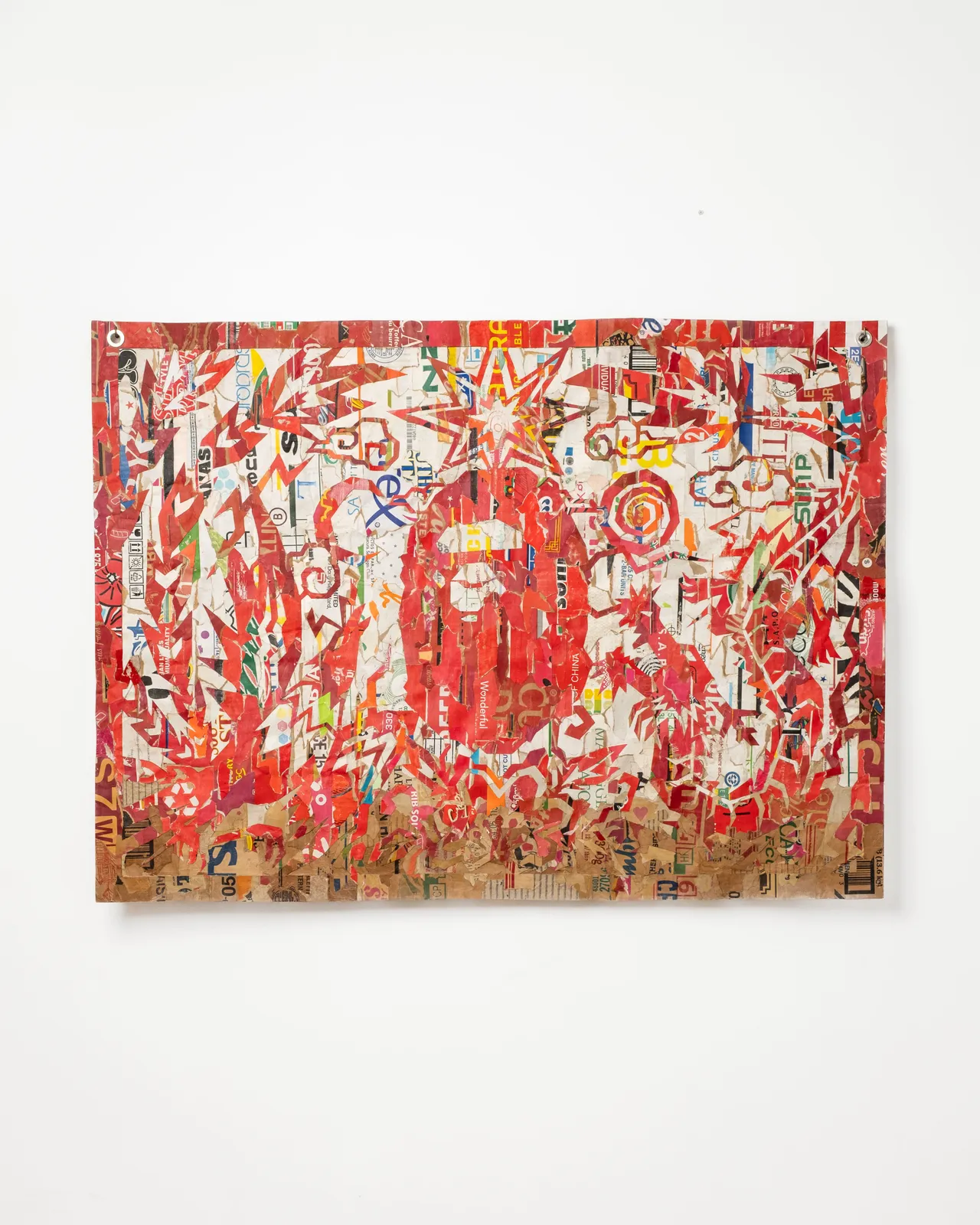 TOMOTATSU GIMA, POP COLLAGE POLYGON BAPE® APE HEAD WITH DRAGON AND PHOENIX, 2025