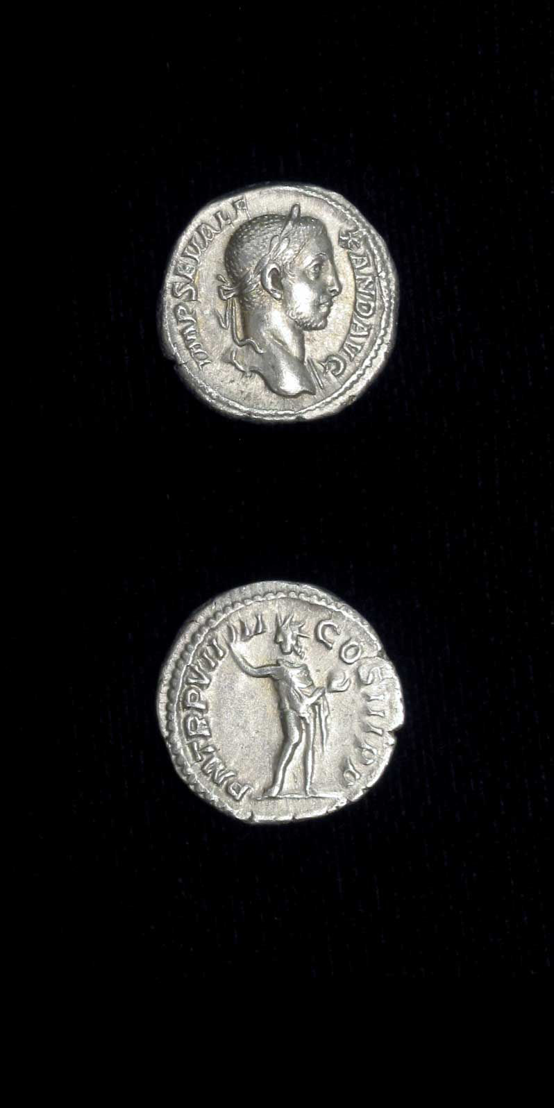 Silver Denarius of Emperor Severus Alexander, 228 CE - 231 CE