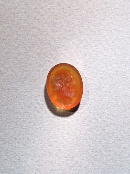 Classical Revival Carnelian Intaglio depicting a bearded Nobility, 1600 CE - 1800 CE