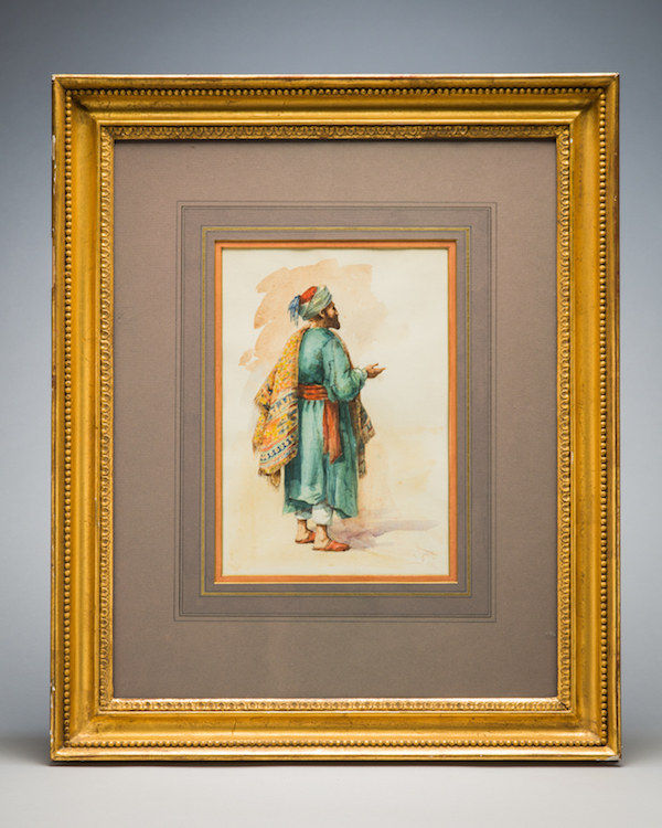 Watercolour of an Ottoman male, 18th Century CE - 19th Century CE