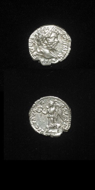 Silver Denarius of Emperor Septimius Severus, 193 CE - 198 CE