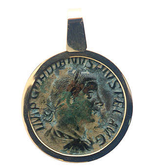 Roman Bronze Coin Of Emperor Gordian III, 238 CE - 244 CE