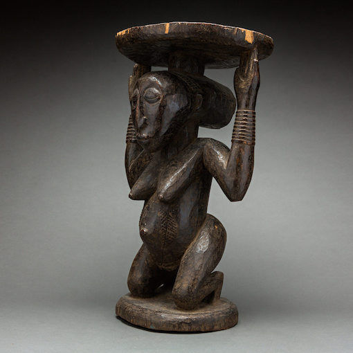 Hemba Wooden Caryatid Stool, 20th Century CE