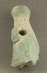 Faience Hedjet Crown Amulet, 664 BCE - 30 BCE