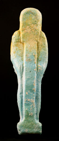 26th Dynasty Faience Ushabti, 664 BCE - 525 BCE