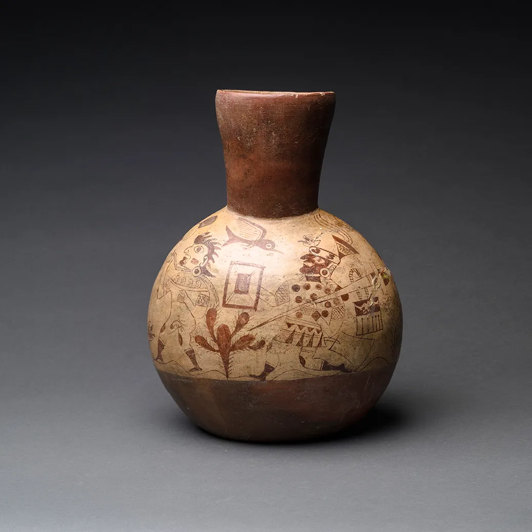 Moche Painted Terracotta Vase, 400 CE - 800 CE
