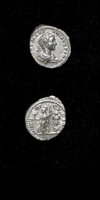 Silver Denarius of Emperor Caracalla, 198 CE - 217 CE