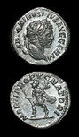 Silver Denarius of Emperor Caracalla, 213 CE - 217 CE