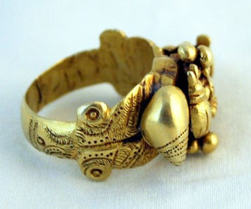 Akan Gold Ring, 20th Century CE