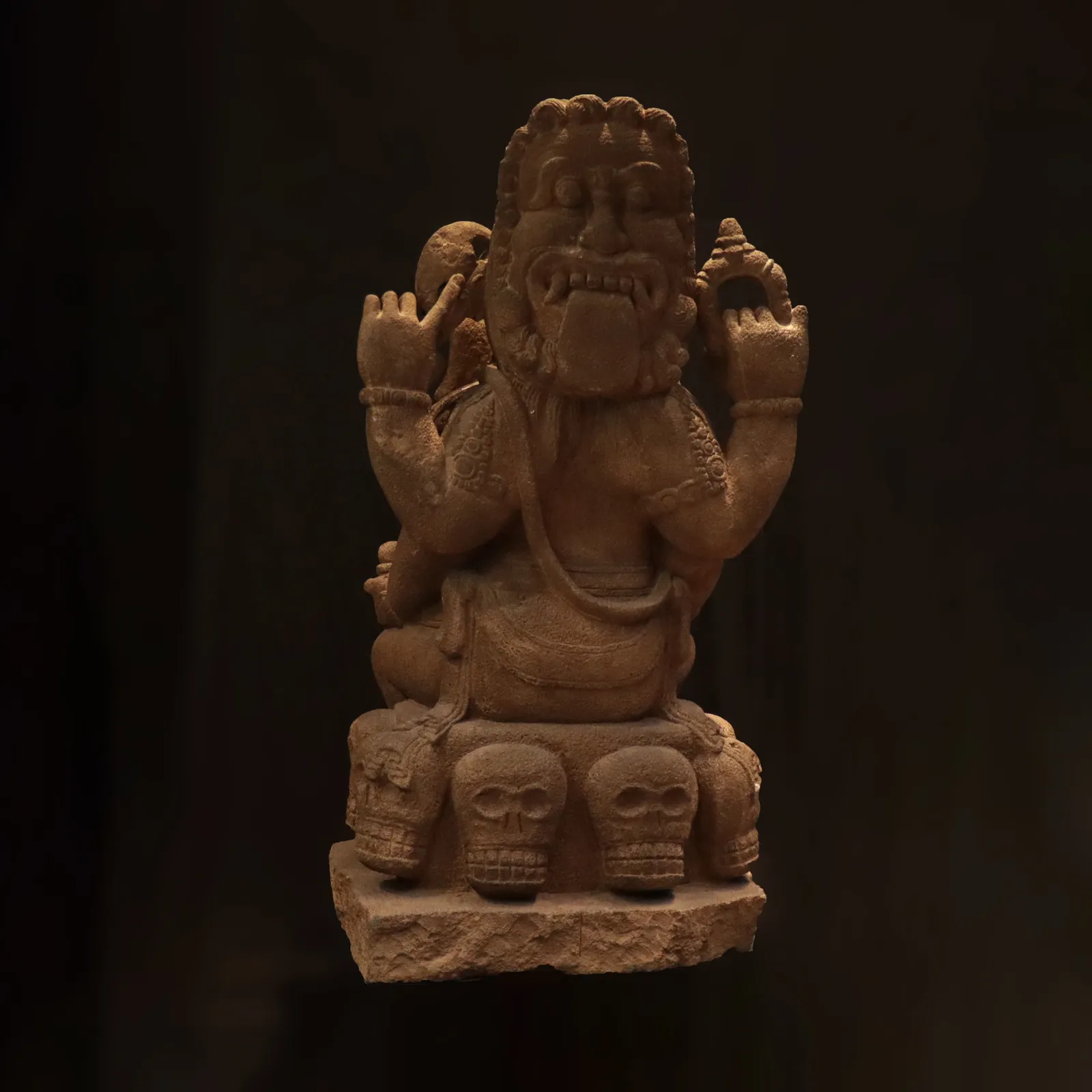 Indonesian Volcanic Andesite Sculpture of Ganesh, 16th Century CE - 19th Century CE