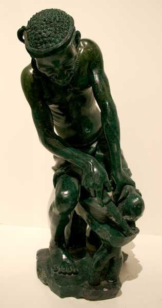 Green Stone Sculpture, 20th Century CE