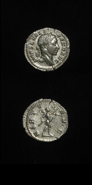 Silver Denarius of Emperor Severus Alexander, 228 CE - 231 CE