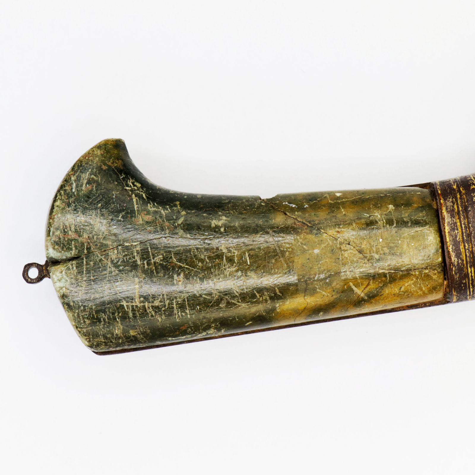 Damascened Afghan 'Khyber Knife' (Pesh-Kabz), 19th Century CE