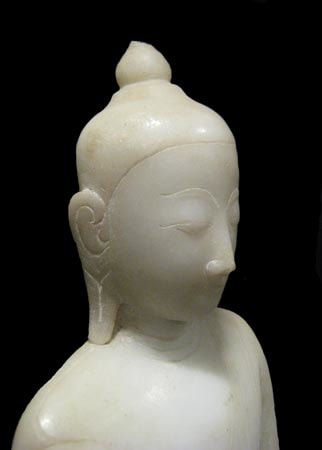 Marble Seated Buddha, 1800 CE - 1900 CE
