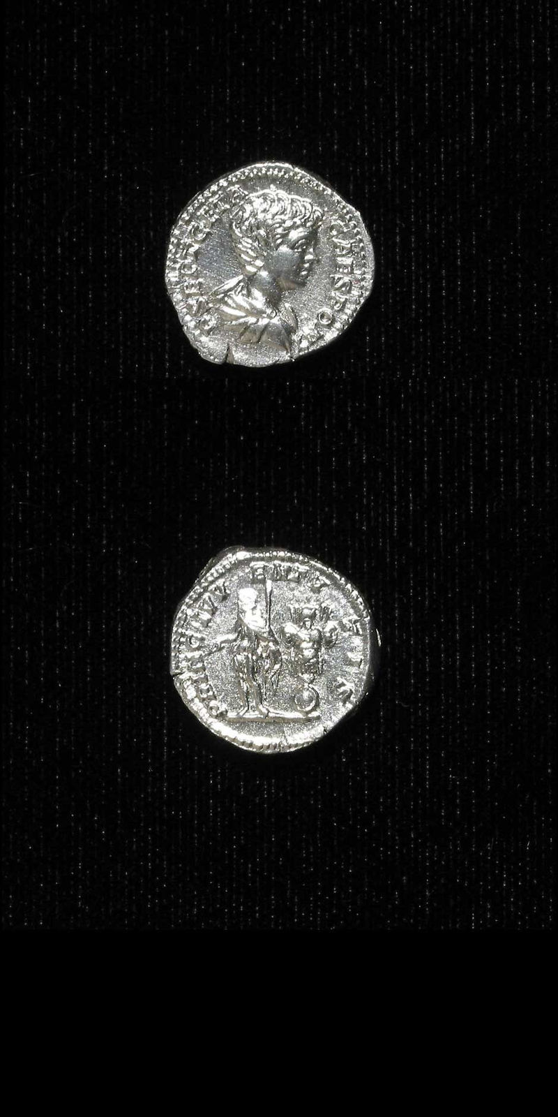 Silver Denarius of Geta Struck While Caesar, 199 CE - 202 CE