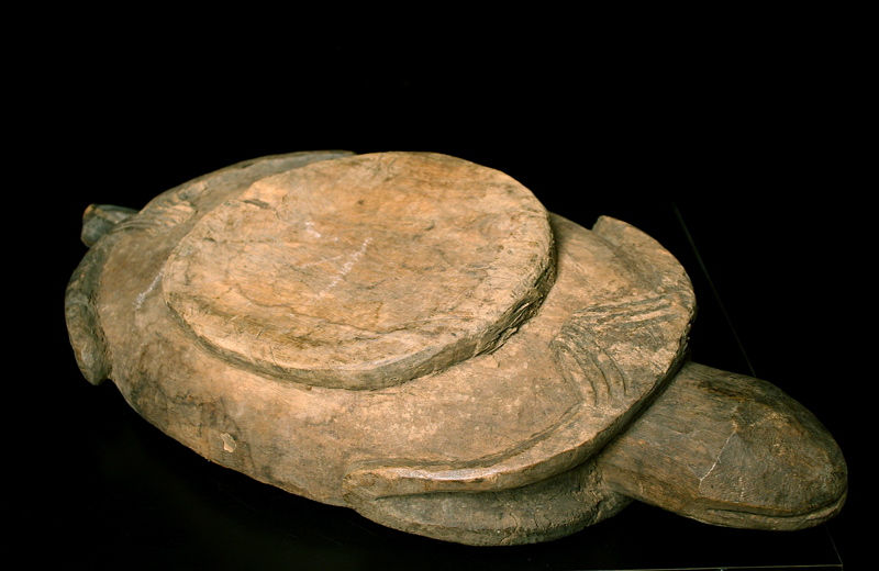 Wooded Bowl in the Form of a Turtle, 20th Century CE