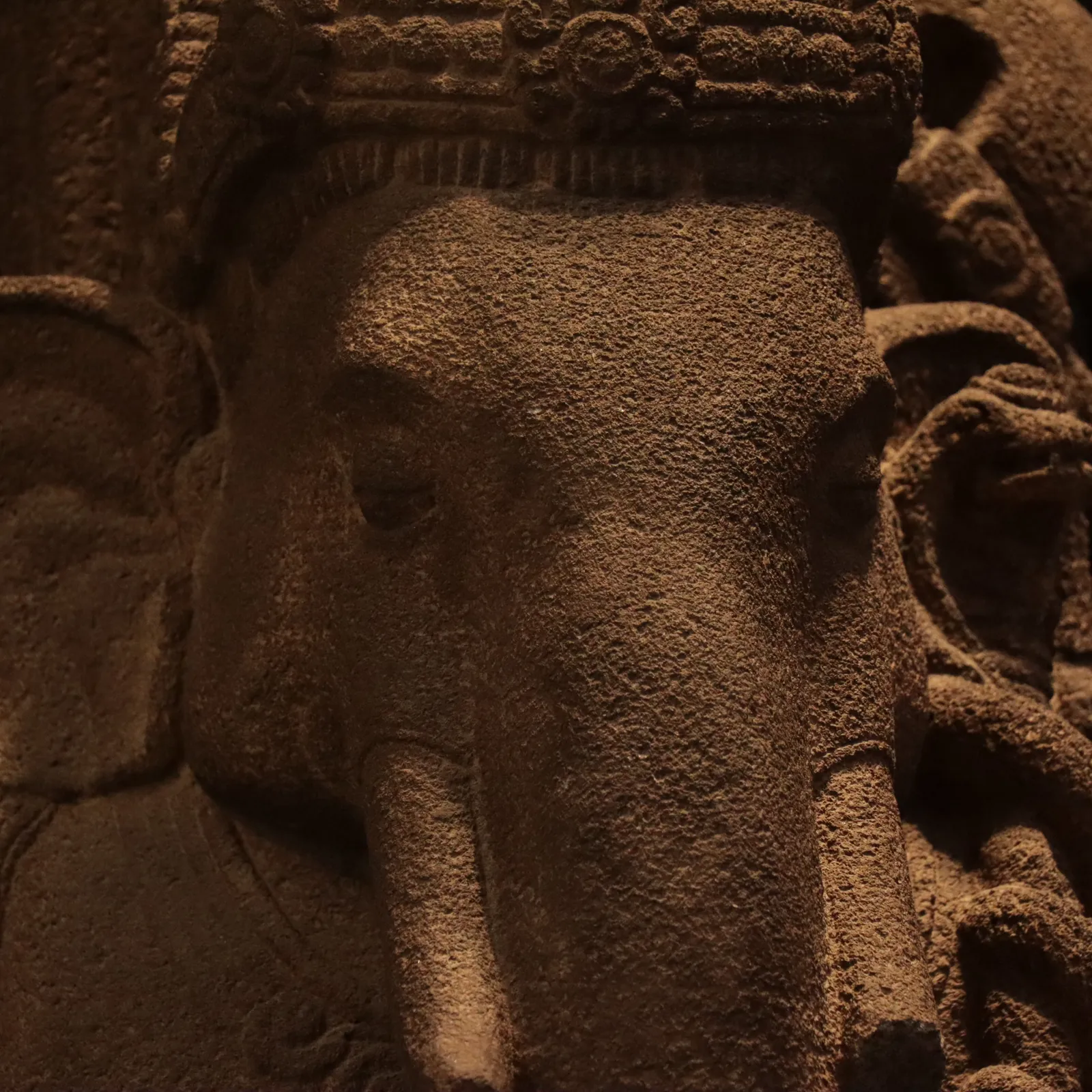 Indonesian Volcanic Andesite Sculpture of Ganesh, 16th Century CE - 19th Century CE
