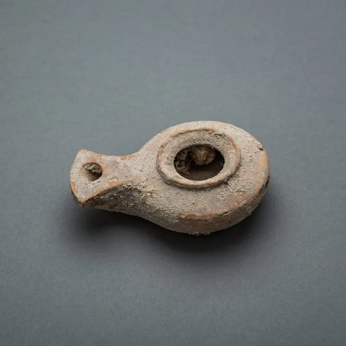 Herodian period oil lamp, 50 BCE - 50 CE