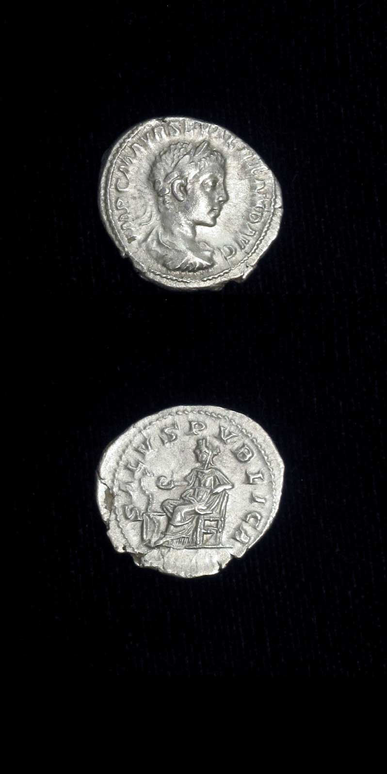 Silver Denarius of Emperor Severus Alexander, 222 CE - 228 CE
