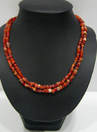 Carnelian Bead Necklace, 3000 BCE - 700 BCE