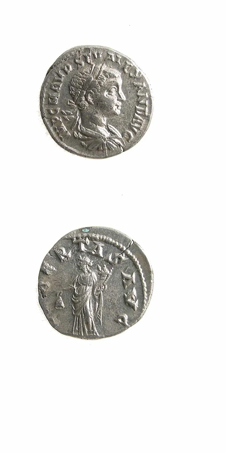 Silver Denarius of Emperor Severus Alexander, 222 CE - 228 CE