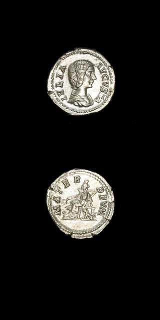 Silver Denarius of Empress Julia Domna, 196 CE - 211 CE