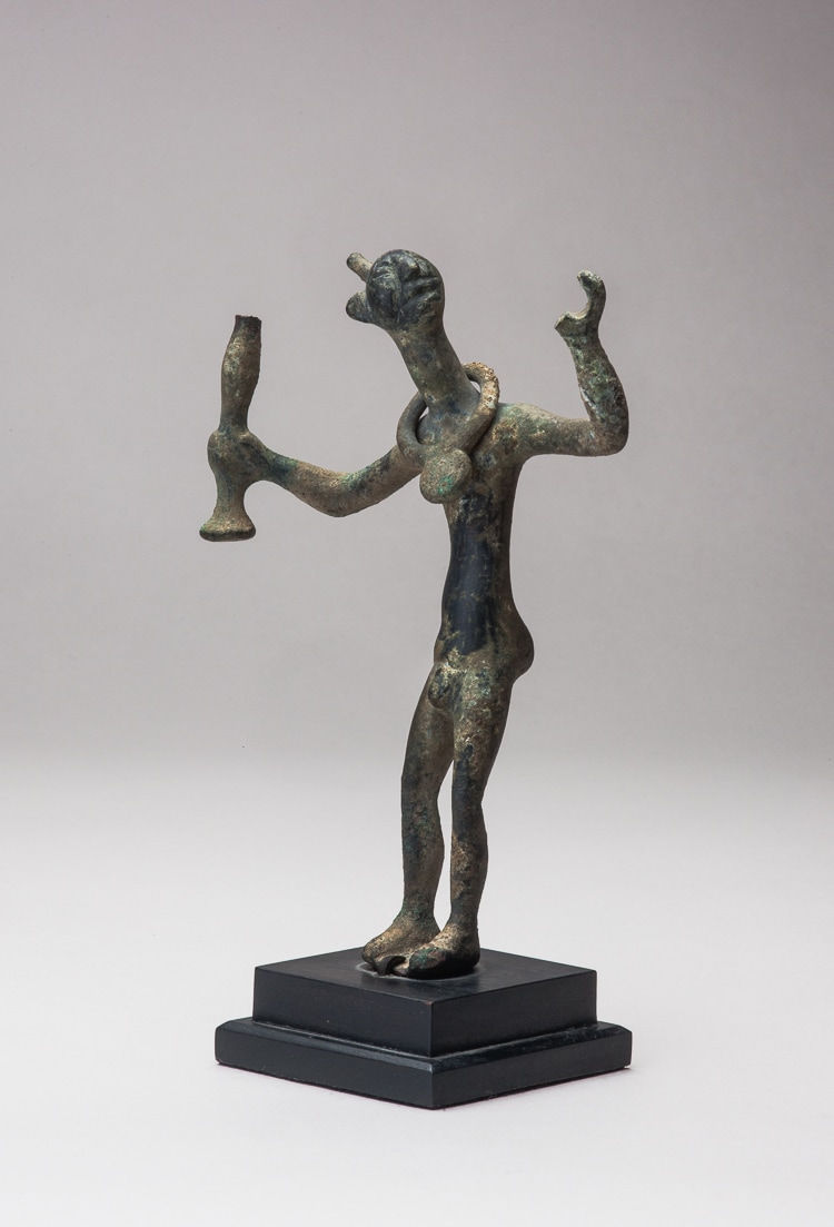 Standing Bronze Votive Figure, 900 BCE - 500 BCE
