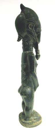 Baule Wooden Blolo Bian Spirit Husband Sculpture, 20th Century CE