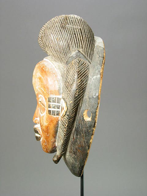 Punu Wooden Okuyi Face Mask, 20th Century CE