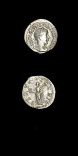 Silver Denarius of Emperor Gordian III, 240 CE - 244 CE