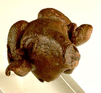 Bronze Sculpture of a Ram's Head, 500 BCE - 200 CE