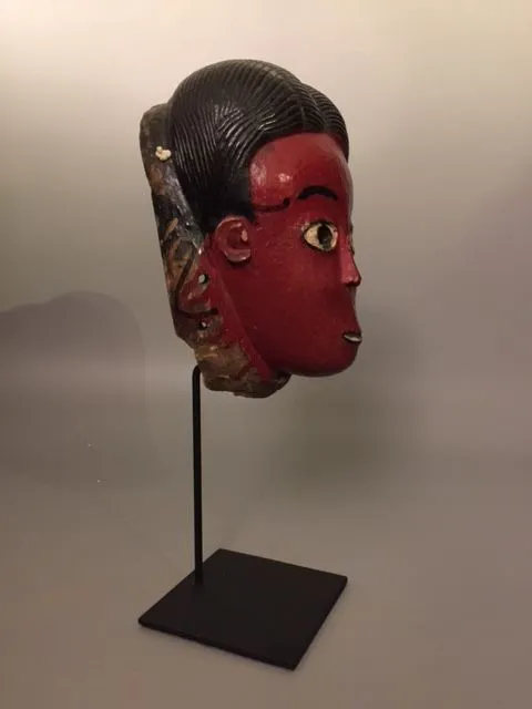 Guro Wooden Polychrome Colonian Mask, 20th Century CE