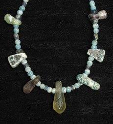 Antique Glass Bead Necklace, 100 BCE - 600 CE