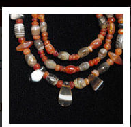 Carnelian And Agate Bead Necklace, 3300 BCE - 300 CE