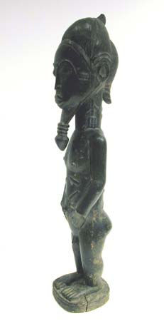 Baule Wooden Blolo Bian Spirit Husband Sculpture, 20th Century CE