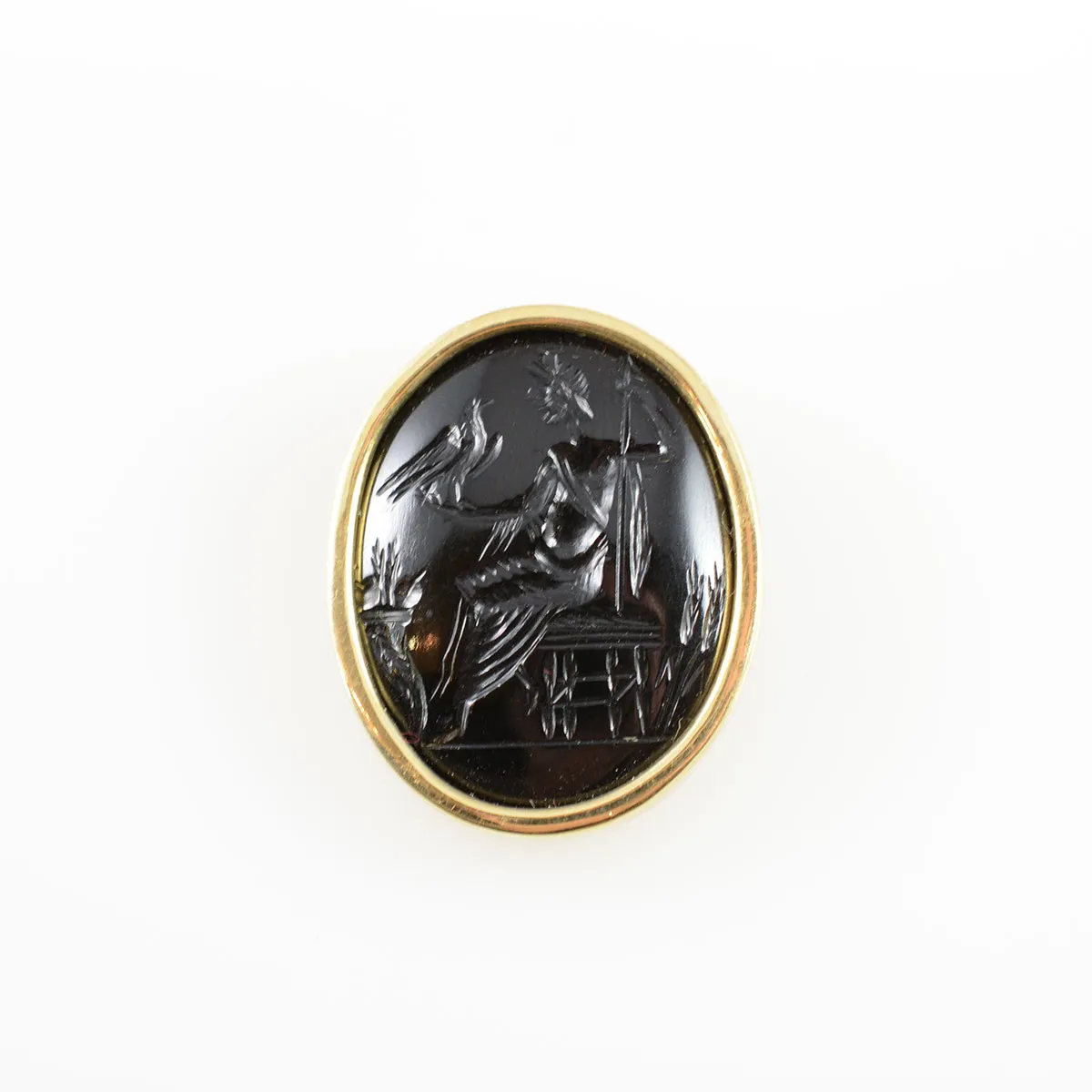 Classical Revival Intaglio depicting the Greek God Zeus, 1700 CE - 1900 CE