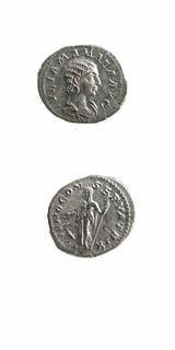Silver Denarius of Julia Mamaea, 222 CE - 235 CE