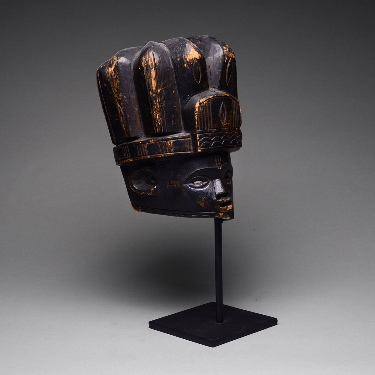 Sande Society Mende Helmet Mask, 20th Century CE