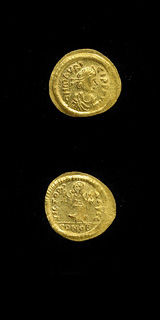 Byzantine Gold Semissis of Emperor Maurice Tiberius, 582 CE - 602 CE