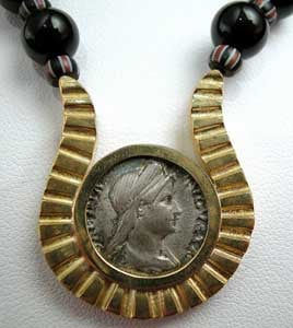 Silver Denarius Of Roman Empress Sabina Wife Of The Emperor Hadrian, 117 CE - 138 CE